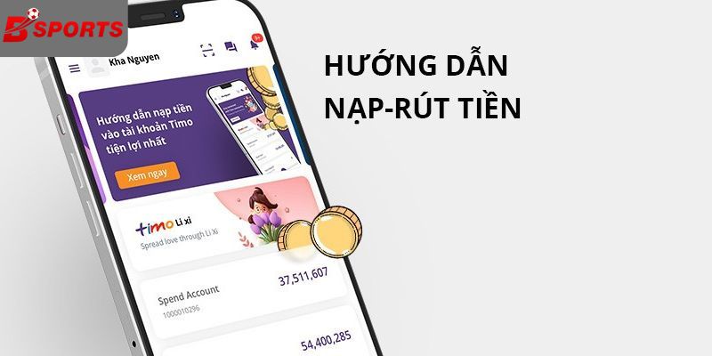 Hướng dẫn nạp tiền bsport